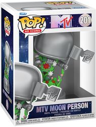 MTV Moon Person (Pop! AD Icons) vinyl figurine no. 201, MTV, Funko Pop!