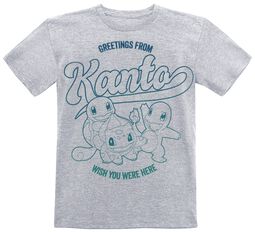 Børn - Greetings From Kanto, Pokémon, T-shirt til børn