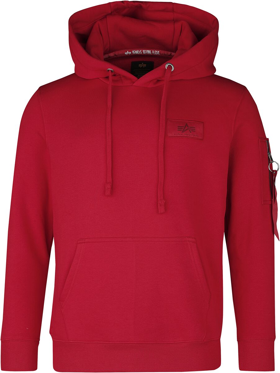 Alpha Industries Hoodie Alpha Pullover Rot Alpha Industries