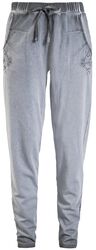 Jogging Bottoms with Wash and Embroidery