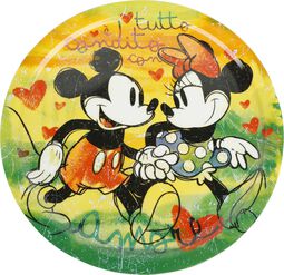 Mickey & Minnie - Pizza tallerkensæt, Mickey Mouse, Tallerken