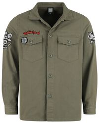 Motörhead Military Shirt - Shacket, Motörhead, Langærmet skjorte