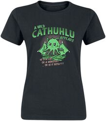 A Wild Cathuhlu Appears, Dyremotiv, T-shirt