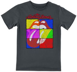 Amplified Collection - Kids - Square Tongue, The Rolling Stones, T-shirt til børn