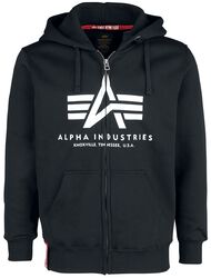 Basic zip hoodie, Alpha Industries, Hættetrøje med lynlås