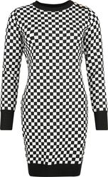 Chess square monochrome knitted, QED London, Kort kjole