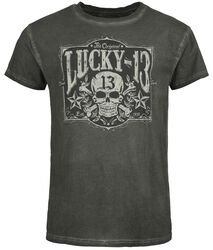 Tombstone t-shirt - Vintage black, Lucky 13, T-shirt