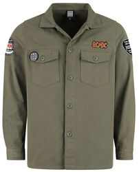ACDC Military Shirt - Shacket, AC/DC, Langærmet skjorte