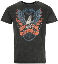Old school wings and skull, Rock Rebel by EMP, T-shirt