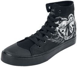 Gothicana X Anne Stokes - Black Sneakers with Print