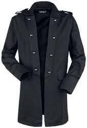 Short coat with turned up lapel, Gothicana by EMP, Kort frakke