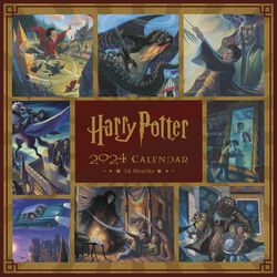 Books - 2024 vægkalender, Harry Potter, Vægkalender