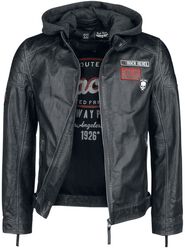 Rock Rebel X Route 66 - Leather Jacket, Rock Rebel by EMP, Læderjakke