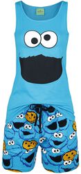 Cookie Monster - Face, Sesamstrasse, Pyjamas