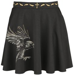 Gothicana X The Crow skirt, Gothicana by EMP, Kort nederdel