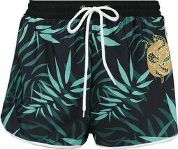 Swim Shorts With Palm Trees, RED by EMP, Bikinitrusser