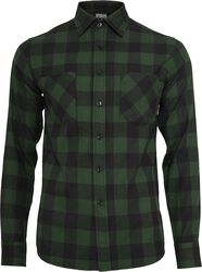Checked Flannel Shirt, Urban Classics, Flannelskjorte