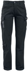 Army Vintage Trousers, Black Premium by EMP, Cargobukser