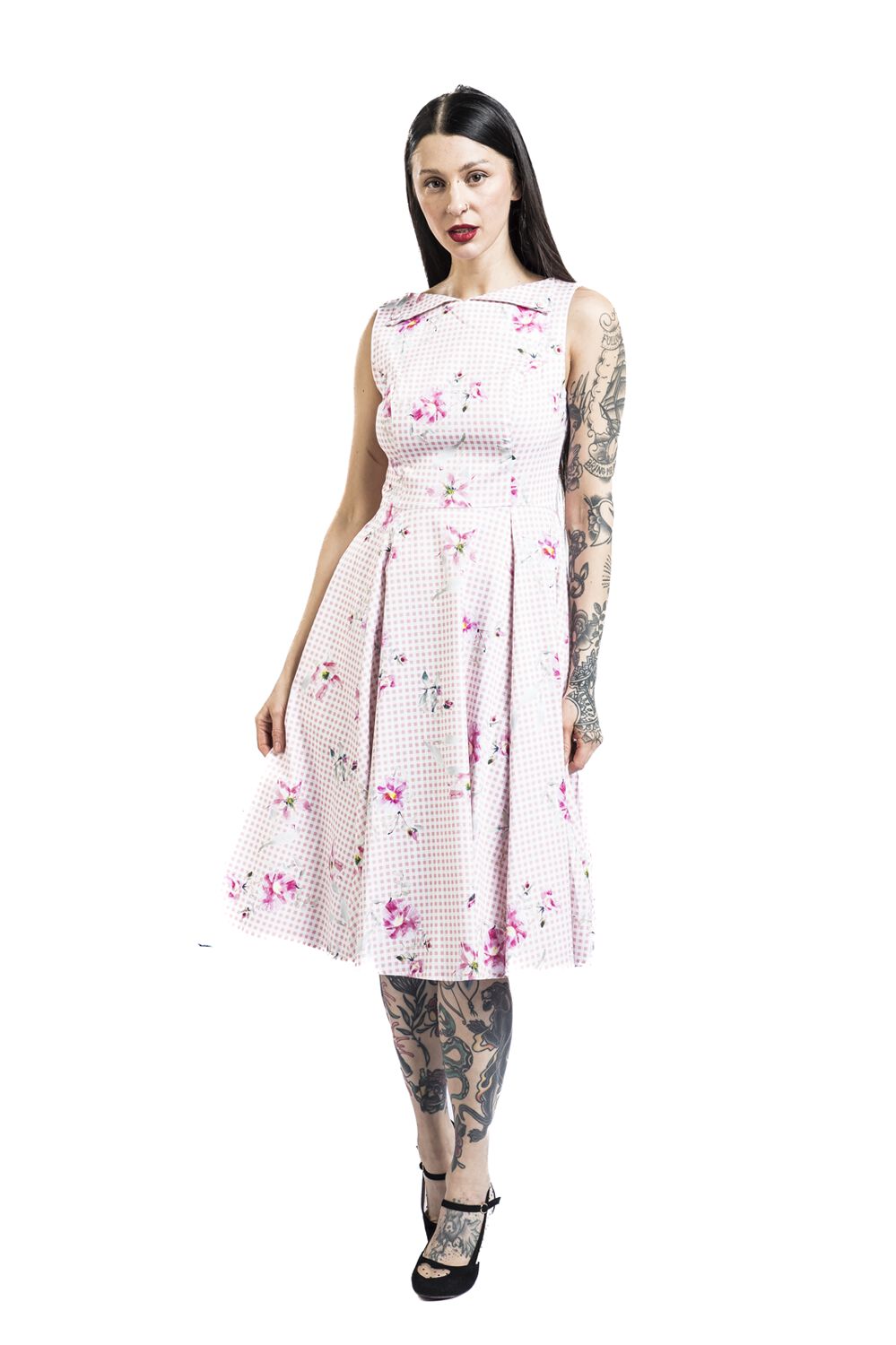 Catherine Floral Swing H&R London Mellemlang kjole EMP