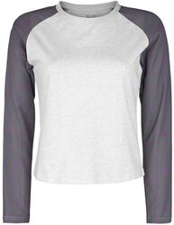 Long-sleeved shirt with raglan sleeves, Full Volume by EMP, Langærmet