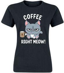 Coffee right meow!, Dyremotiv, T-shirt