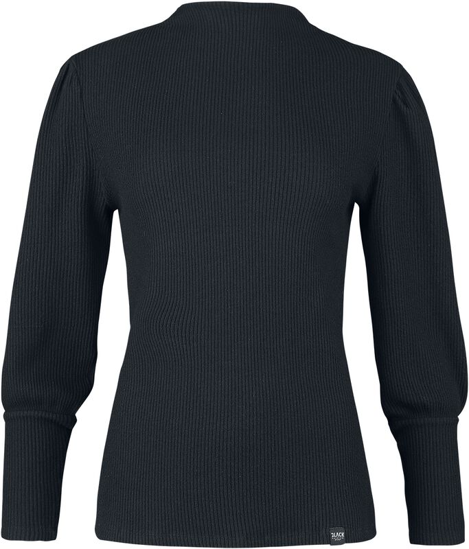 Long-sleeved top with puff sleeves