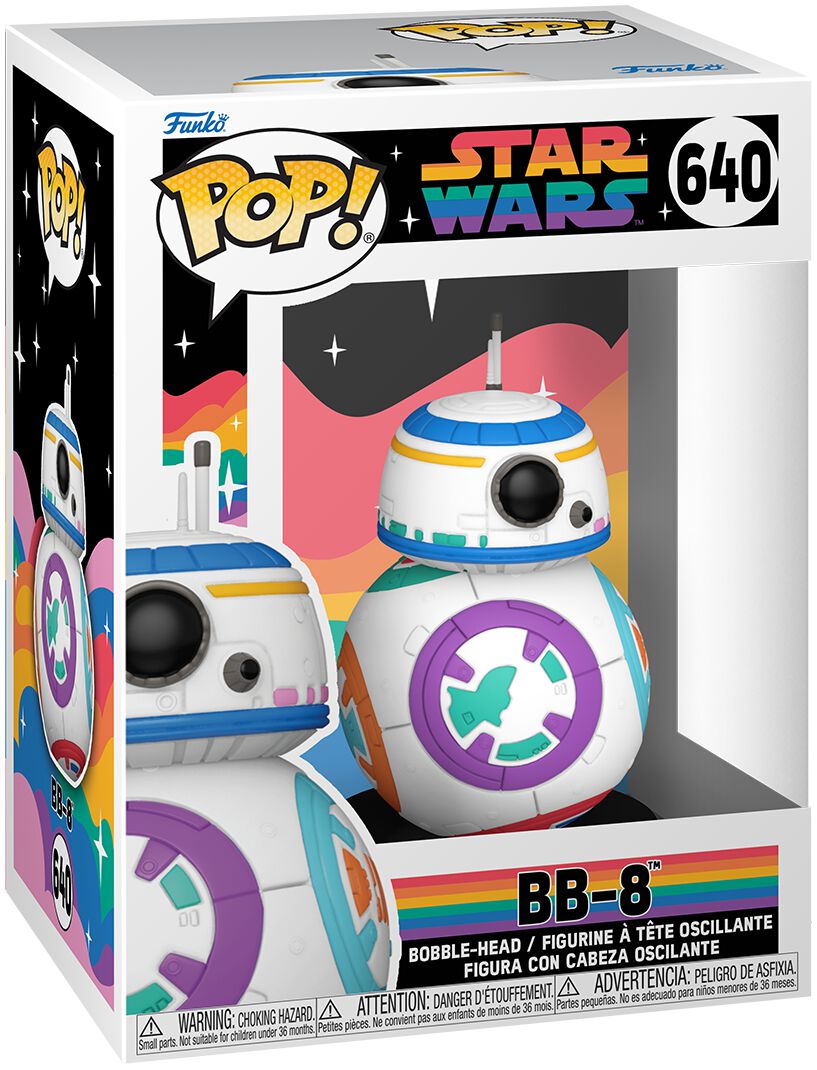Kro aluminium Amerika Pride 2023 - BB-8 vinyl figurine no. 640 | Star Wars Funko Pop! | EMP