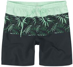 Swim Shorts With Palm Trees, RED by EMP, Badeshorts