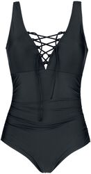 Swimsuit with Lacing, Black Premium by EMP, Badedragt