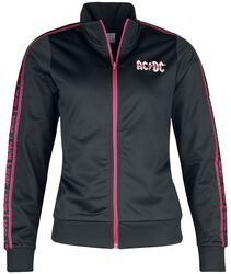 Amplified Collection - Ladies Taped Tricot Track Top, AC/DC, Træningstop