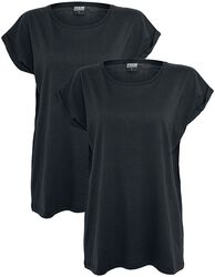 Ladies Extended Shoulder Tee 2-pak, Urban Classics, T-shirt