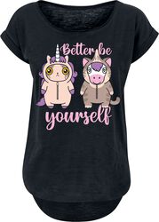 Unicorn - Cat - Better Be Yourself, Dyremotiv, T-shirt
