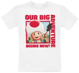Børn - Toad - Our Big Adventure!, Super Mario, T-shirt til børn