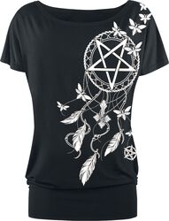 Pentagram and Dreamcatcher, Gothicana by EMP, T-shirt