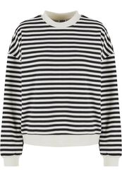 Ladies Oversized Striped Crewneck, Urban Classics, Sweatshirt