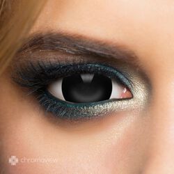 Chromaview Mini Sclera Black Daily Disposable Contact Lenses, Chromaview, Modelinser