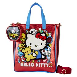 Loungefly - Tote Bag with Coin Bag (50th Anniversary), Hello Kitty, Håndtaske