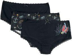 Panty Set with Various Patterns, RED by EMP, Undertøj