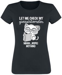 Let Me Check My GiveAShitOMeter, Dyremotiv, T-shirt