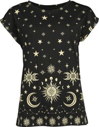 Sun, stars and moon, Gothicana by EMP, T-shirt