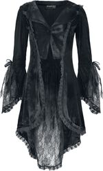 Velvet cardigan lace details, Gothicana by EMP, Cardigan