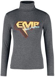 Turtleneck shirt with EMP print, EMP Stage Collection, Langærmet