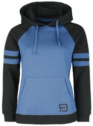 Black/blue hoodie, RED by EMP, Hættetrøje