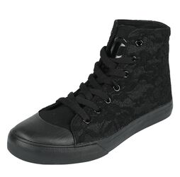Allover Lace, Black Premium by EMP, Sneakers, høje