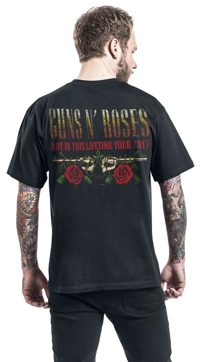 Nathaniel Ward Banquet skuffe Logo and Bullet Europe Tour 2017 | Guns N' Roses T-shirt | EMP