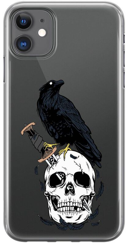 Knifed Skull Raven - iPhone