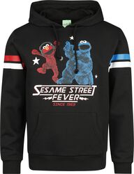 Sesame Street Fever - Elmo and Cookie monster, Sesamstrasse, Hættetrøje