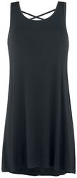 Lace Back Top, Black Premium by EMP, Kort kjole