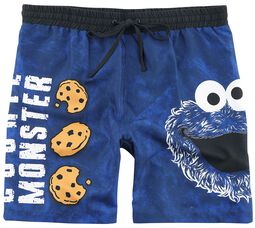 Cookie Monster - Face, Sesamstrasse, Badeshorts