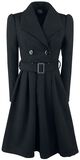 Black Vintage Swing Coat, H&R London, Vinterfrakke